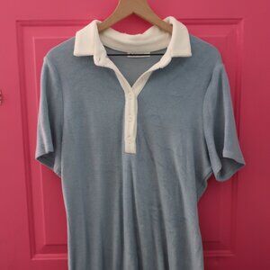 REFORMATION Soft Beautiful Terry Cloth Mini Collared Dress Fall Fashion